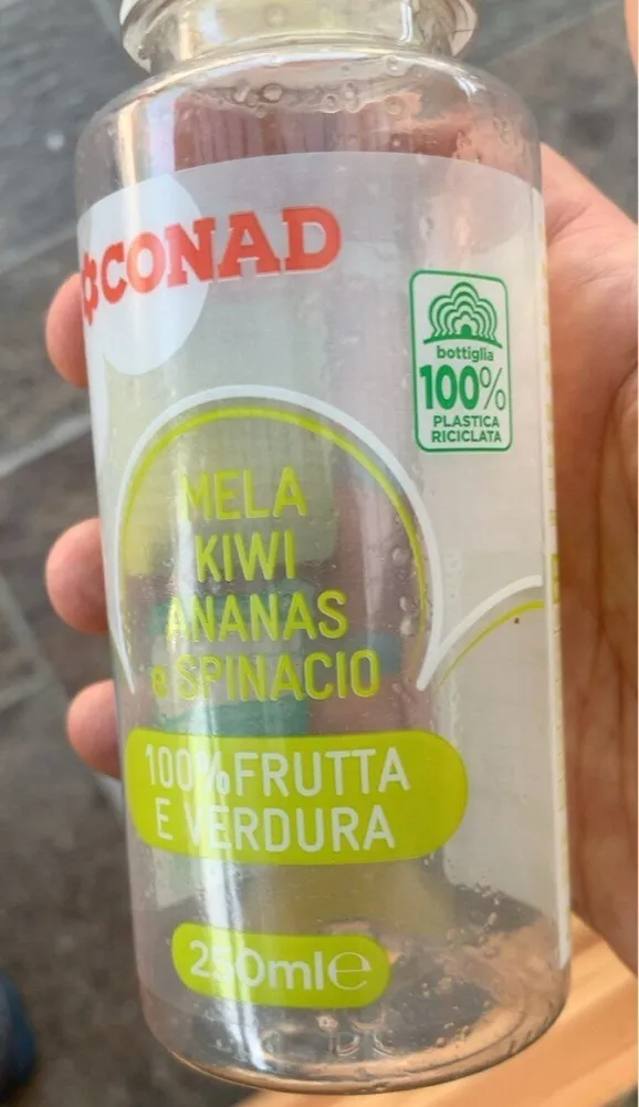 Mela kiwi ananas e spinacio