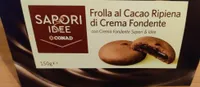 Frolla al cacao ripiena di crema fondente