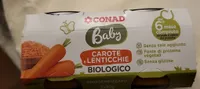 carote e lenticchie baby