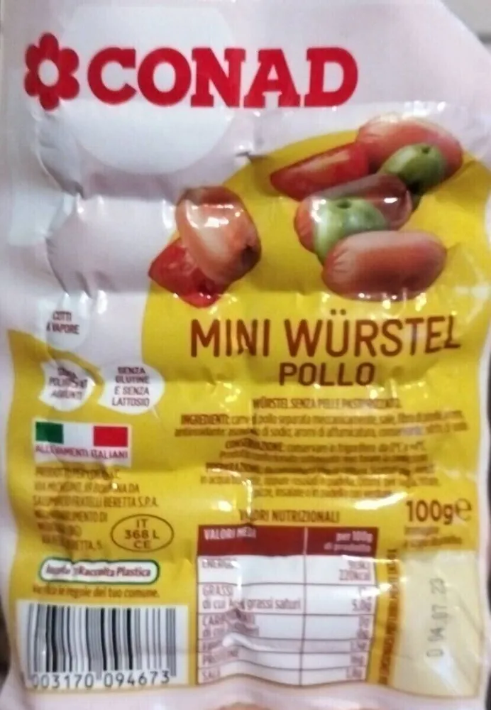 Mini wurstel pollo