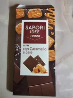 Cioccolato al latte con caramello e sale