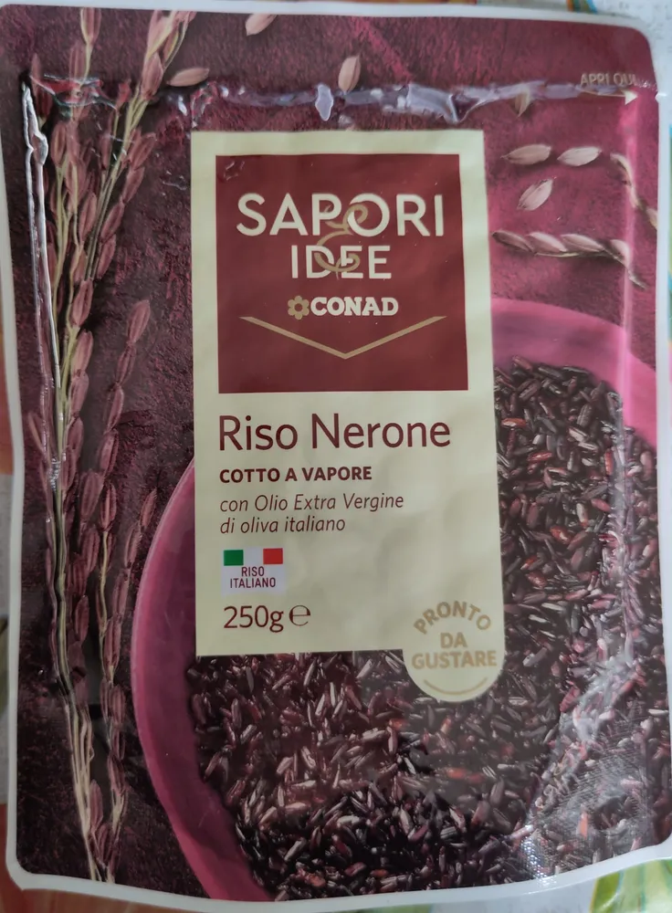 Riso Nerone cotto a vapore
