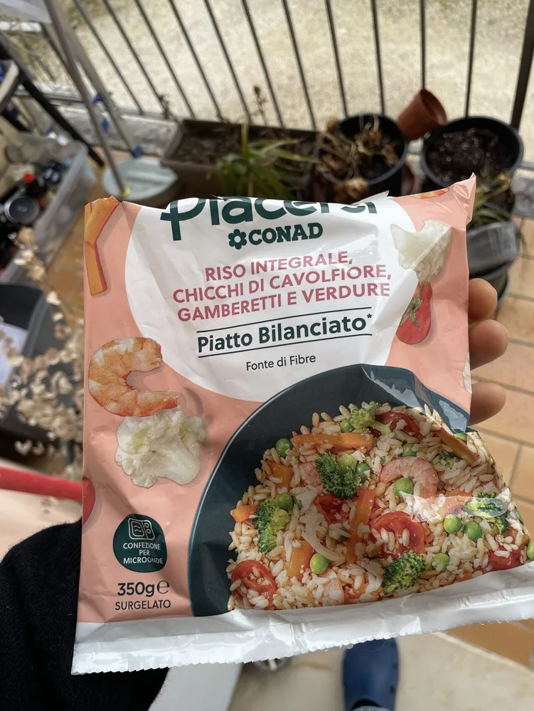 Riso Integrale, Cavolfiori E Gamberi