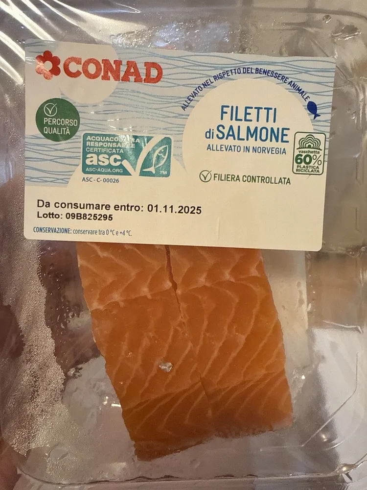 Fileti Di Salmone Allevato In Norvegia