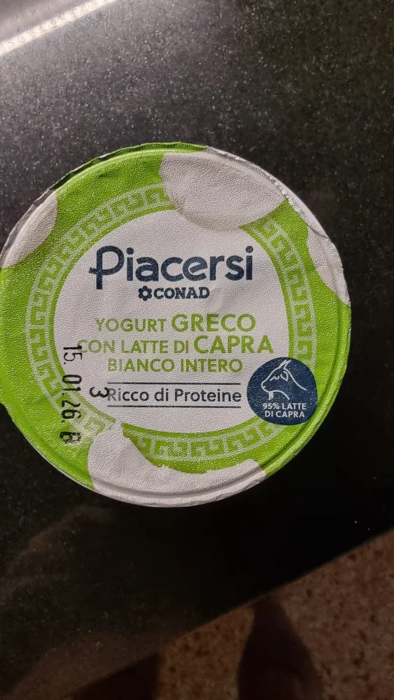 Yogurt Greco Con Latte Di Capra Bianco Intero