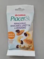 Mandorle, Anacardi, Uvetta e Zenzero