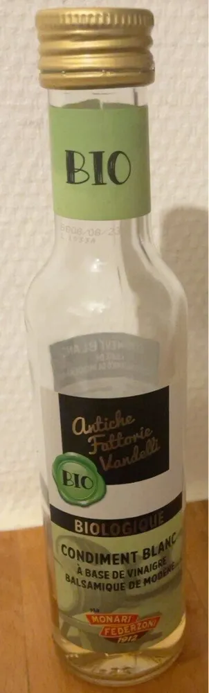 Condiment blanc à base de vinaigre balsamique