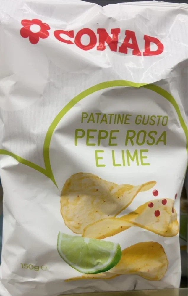 Patatine gusto peperosa e lime