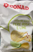 Patatine gusto peperosa e lime