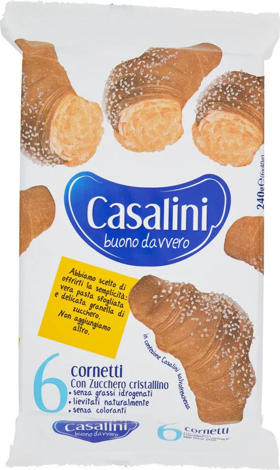 Cornetti con zucchero cristallino