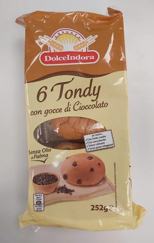Tondy con gocce di cioccolato