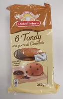 Tondy con gocce di cioccolato