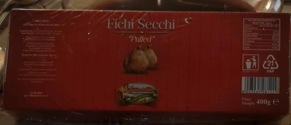 Pulled fichi secchi