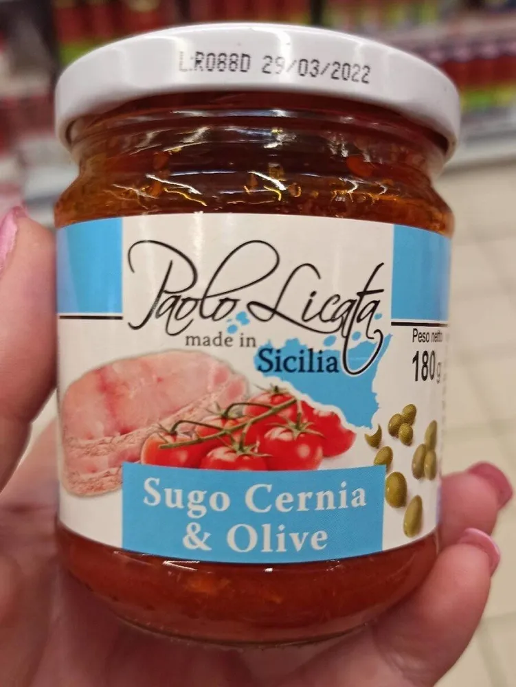 Sugo cernia e olive