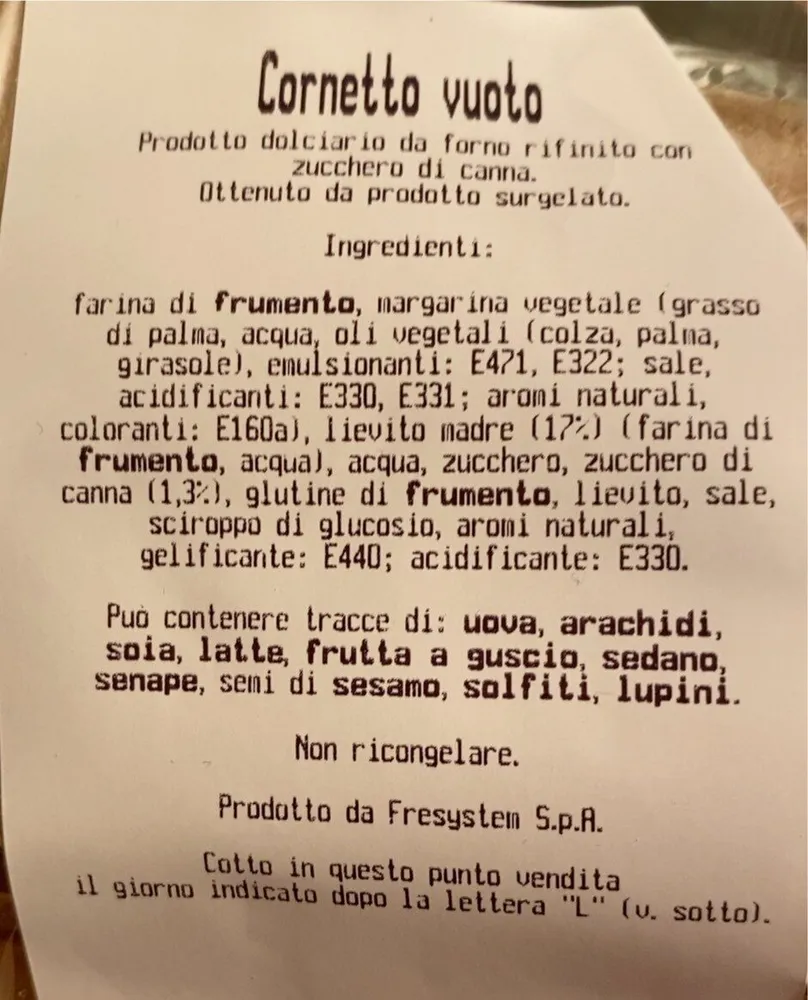 Cornetto Vuoto