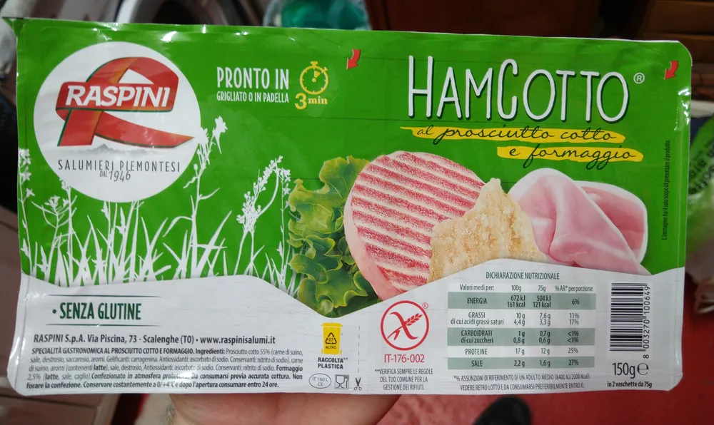 Hamcotto al prosciutto cotto e formaggio