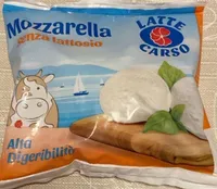 Mozzarella senza lattosio