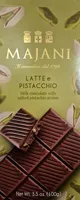 Majani Latte e Pistacchio Milk Chocolate With Salted Pistacchio Grains