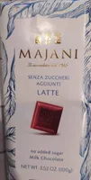 Cioccolato al latte senza zuccheri aggiunti