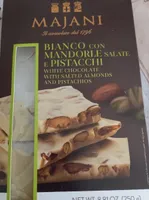 Bianco con mandorle salate e pistacchi