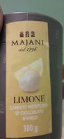 Limone candito ricoperto di cioccolato bianco