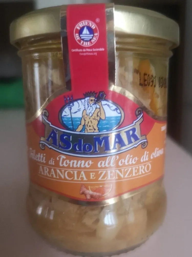 Filetti di tonno all'olio d'oliva, arancia e zenzero