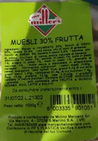Muesli 30% frutta