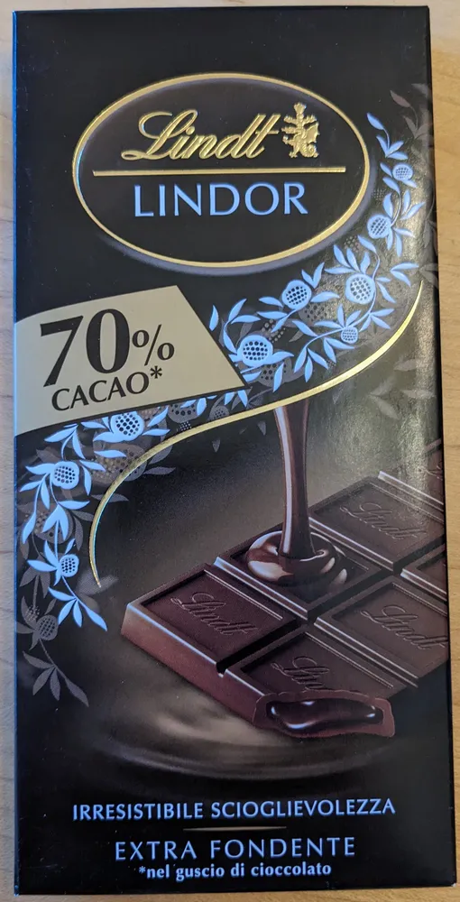 Lindor 70% Cacao extra fondente