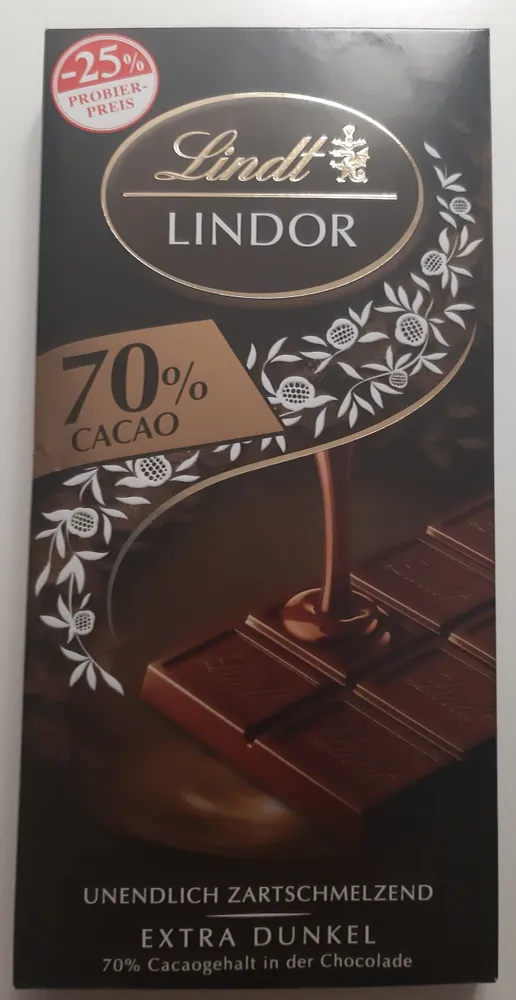 Lindor unendlich zartschmelzend extra dunkel