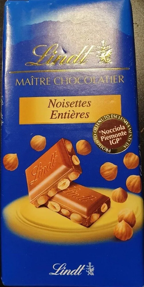 chocolat noisettes entières