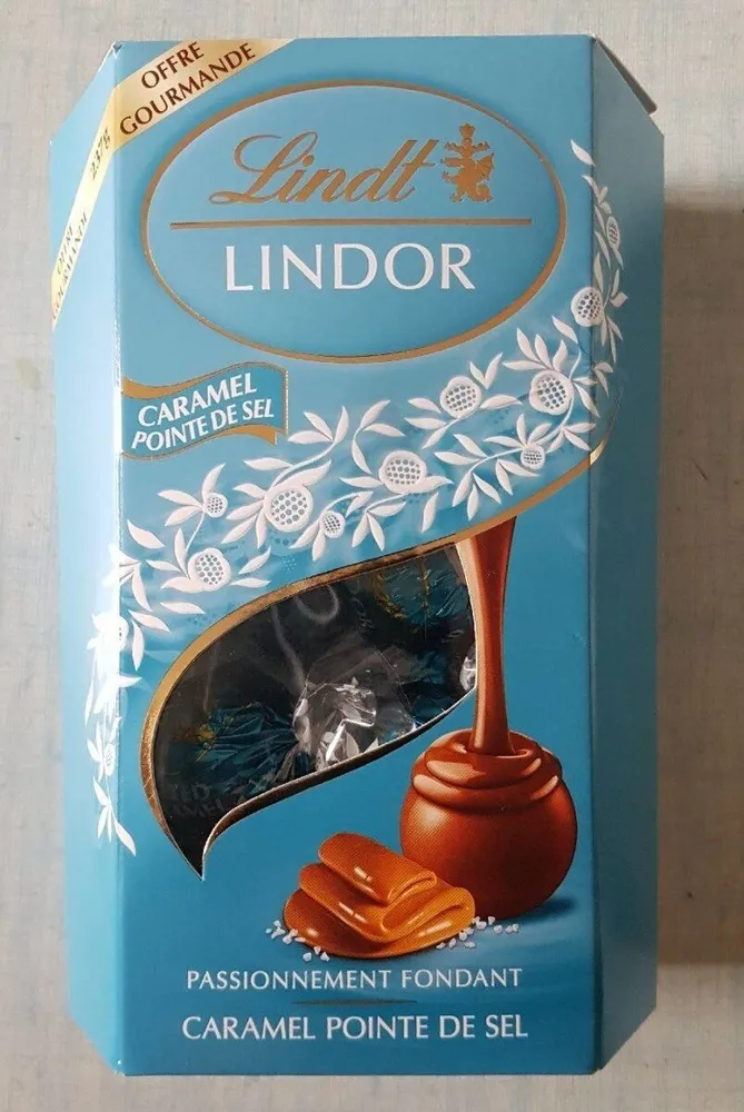 Lindor caramel pointe de sel