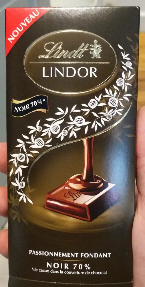 Lindor - Chocolat noir 70% - Passionnement fondant