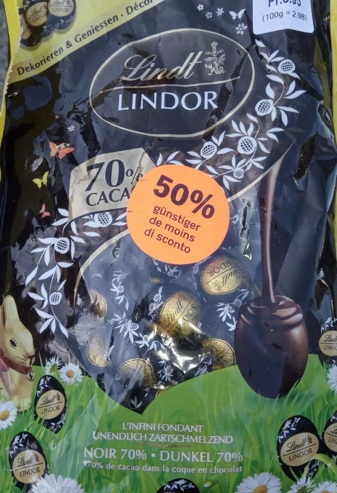 Lindor noir70%