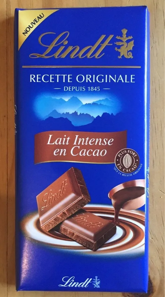 Lait intense en cacao