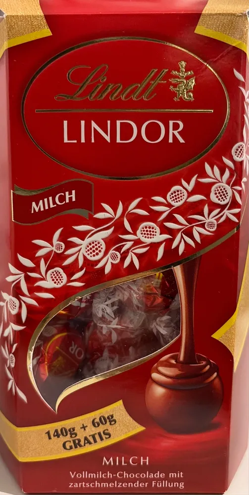 Lindor Milch Vollmilch-Chocolade mit zartschmelzender Füllung