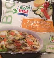 Zuppa di verdure e tofu biologica