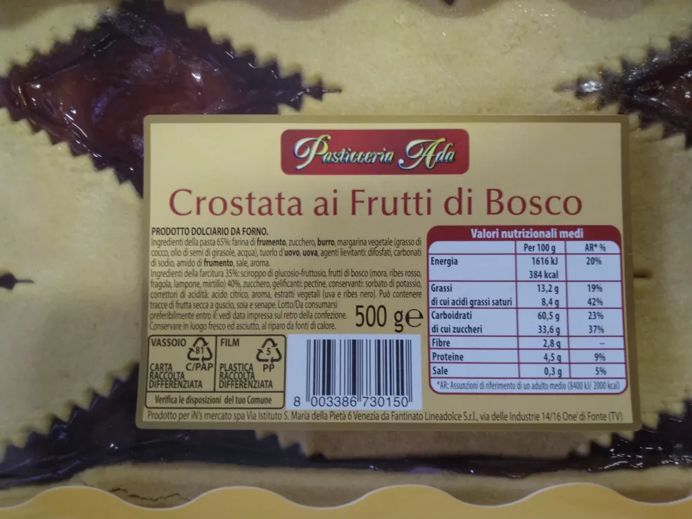 Crostata ai frutti di bosco