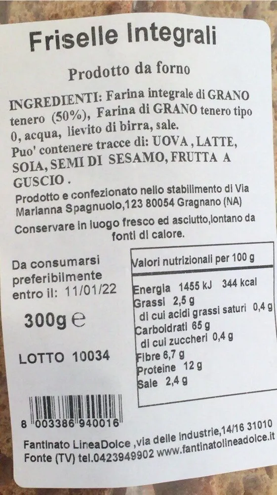 Friselle integrali