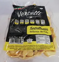 Vercelli Tartellonis rellenos de pollo
