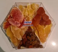 Frutta secca assortita cocktail frutta esagonale