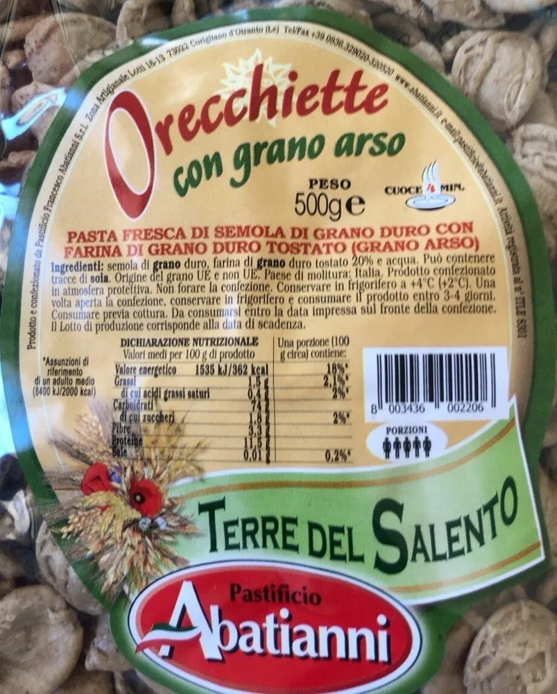 orecchiette con grano arso
