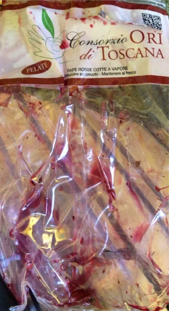 Rape rosse cotte a vapore