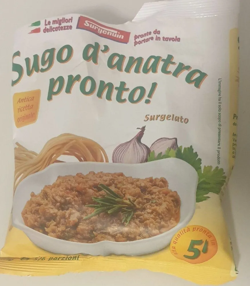 Sugo d'anatra pronto
