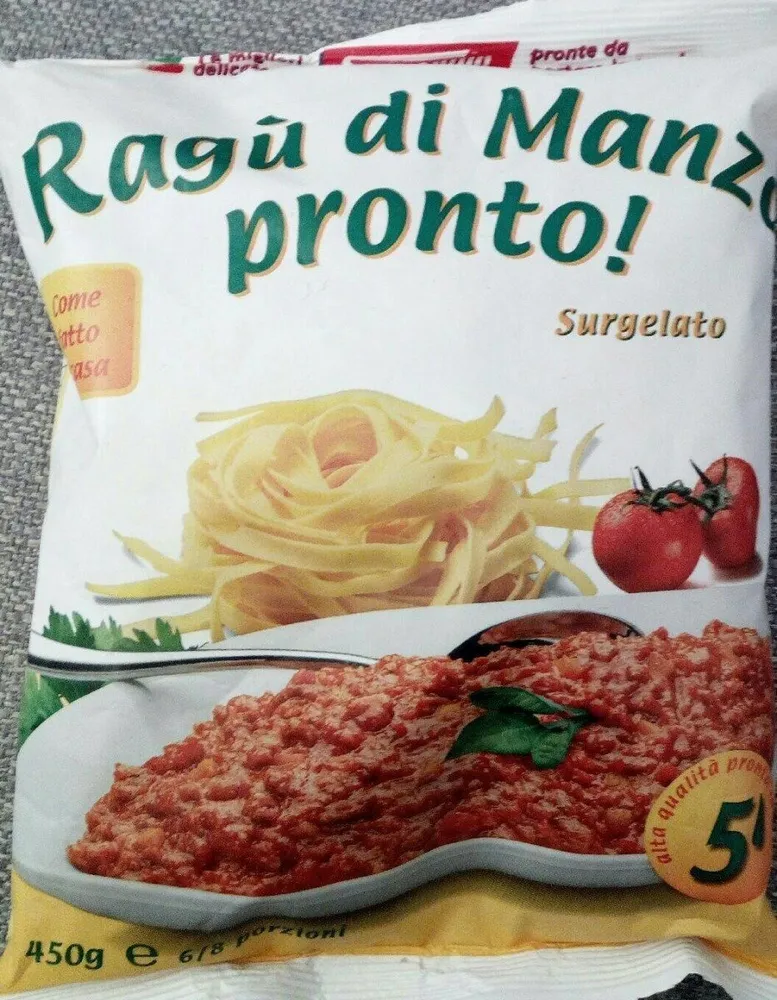 Ragu di manzo pronto