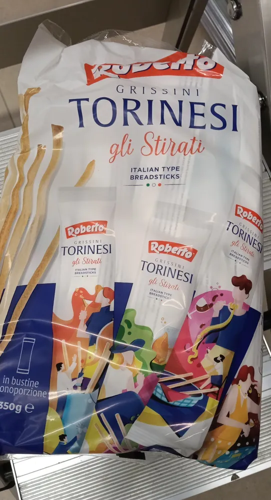 Grissini torinesi in bustine monoporzione