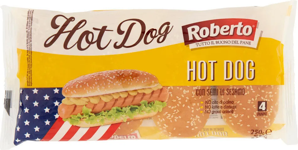 Pain hot dog au sésame
