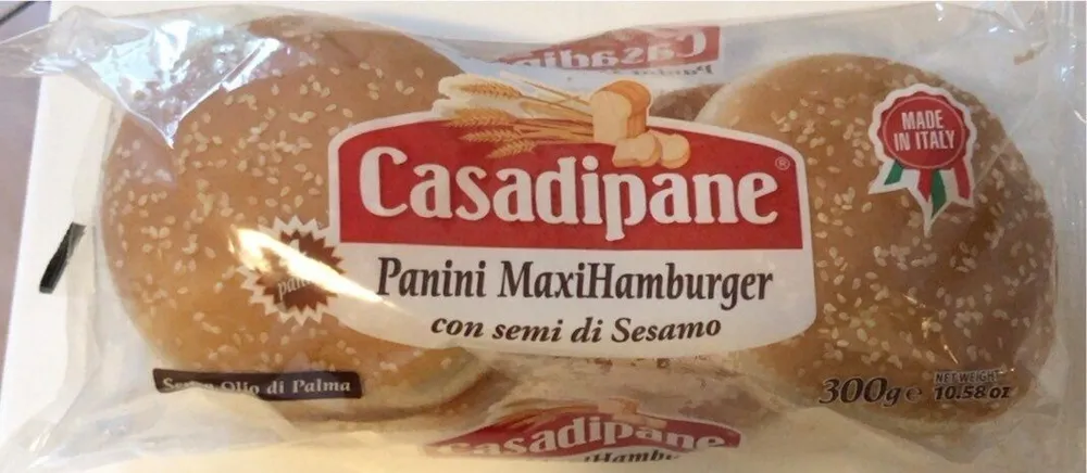 Panini MaxiHamburger con semi di sesamo