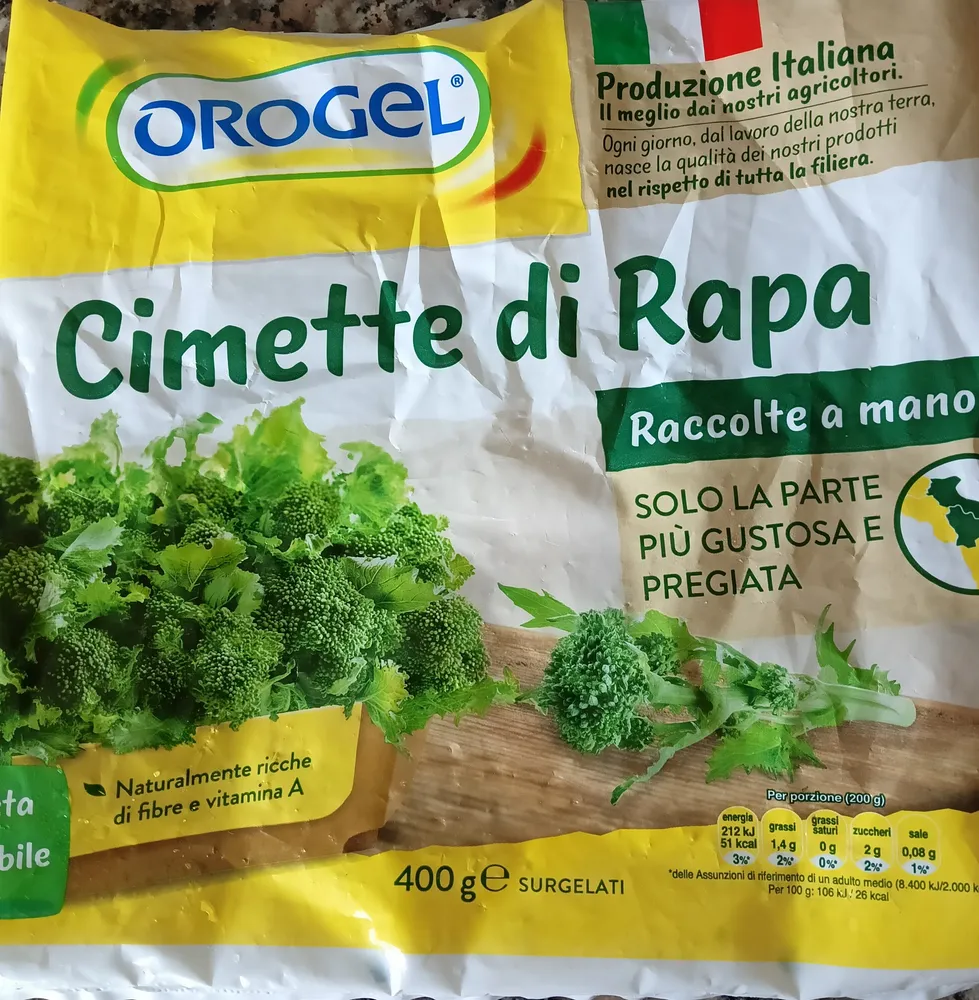 Cimette di rapa surgelati
