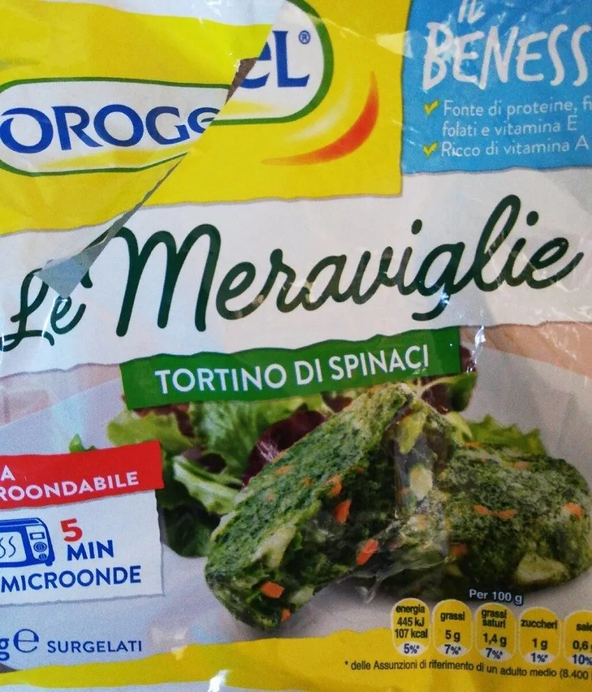Le Meraviglie - tortino di spinaci