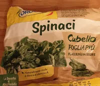 Spinaci cubello foglia più